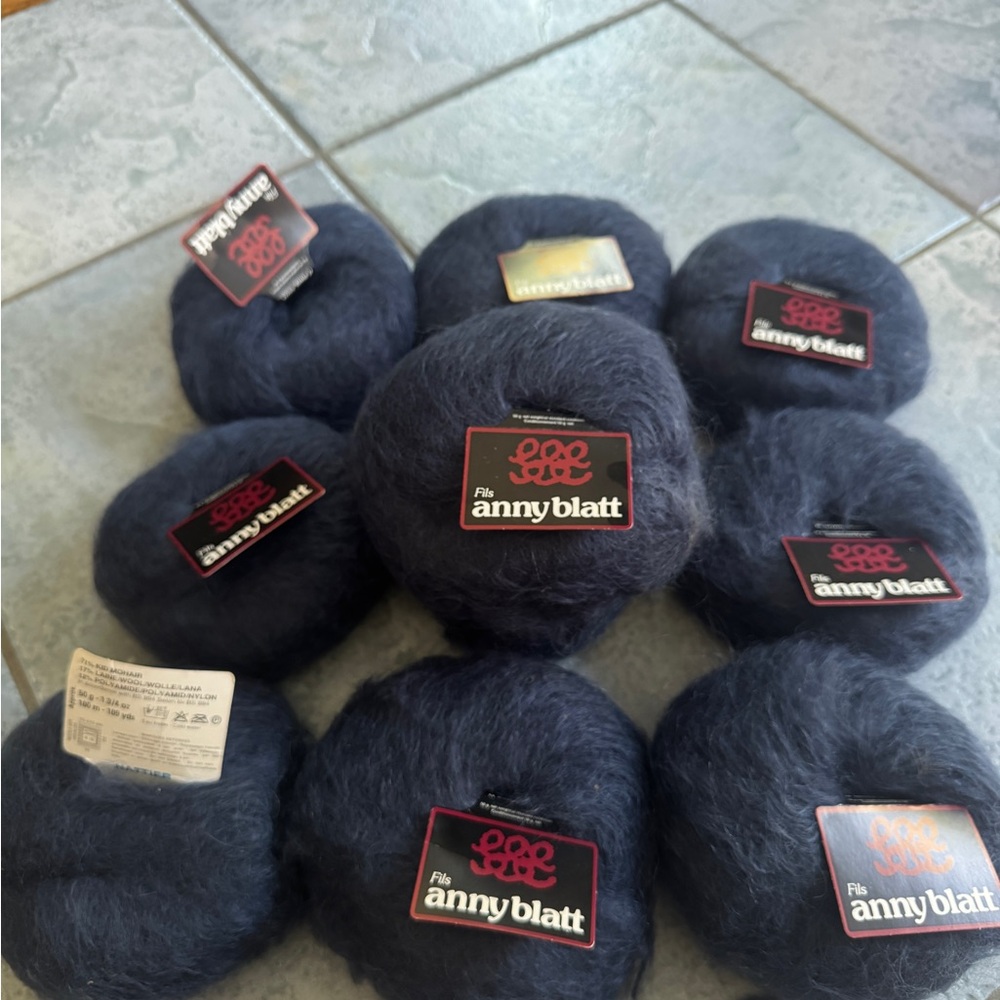 Anny Blatt NAVY Wool from FRANCE/rare